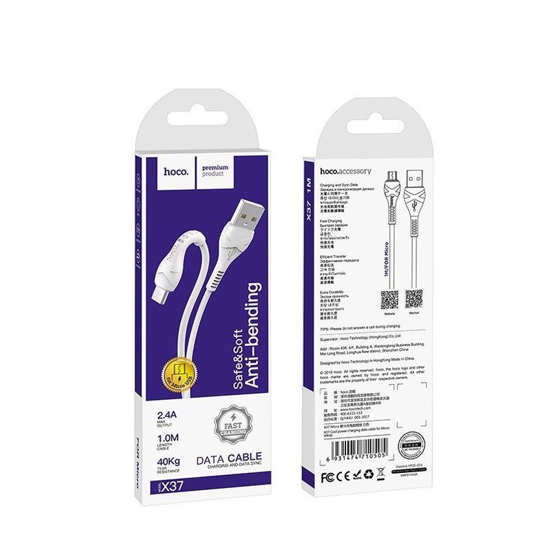 Cable Hoco X37 USB a Micro USB  1M-4