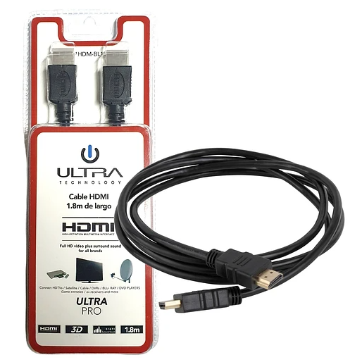 Cable Philco HDMI a HDMI 3d 1.8mts BL187 negro -1