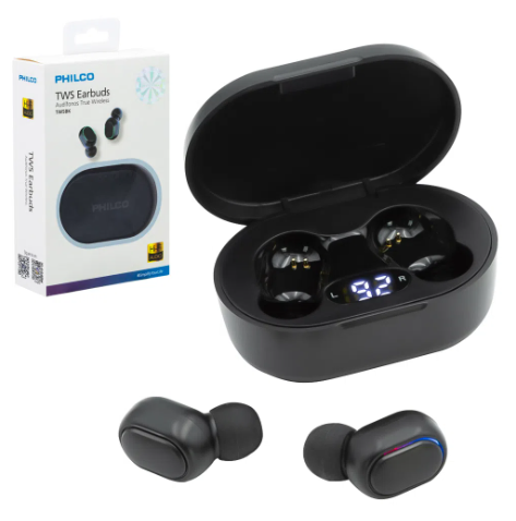 Audifonos Philco bluetooth tws earbuds negro-3