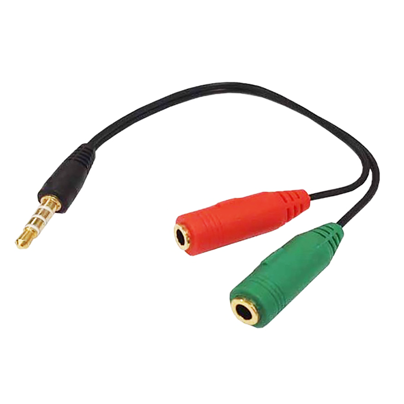 CABLE AUDIO 1X2 H/M SEPARAR AUDIO DE MIC PLUG 3.5-1