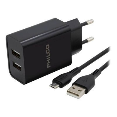 Cargador Philco de pared con cable micro USB 2.1 a -0