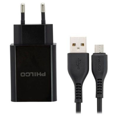 Cargador Philco de pared con cable micro USB 2.1 a -1