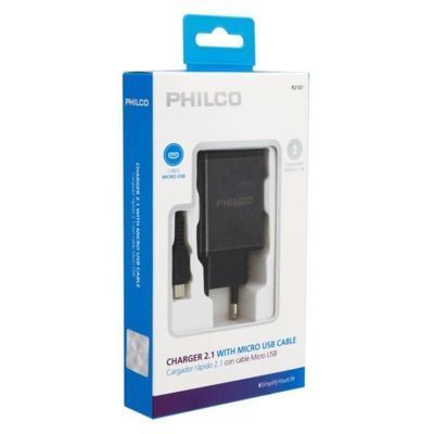 Cargador Philco de pared con cable micro USB 2.1 a -2