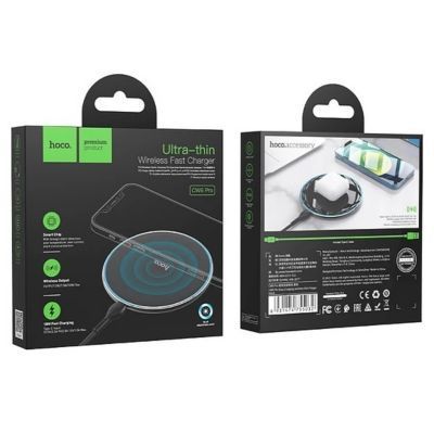 Cargador Hoco rapido inalambrico CW6 Pro 15w negro -3