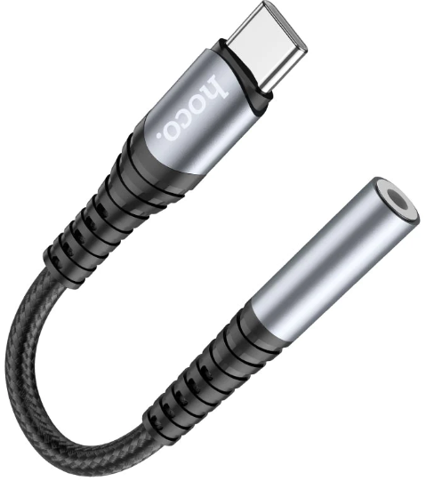 Adaptador Hoco de audio tipo c a auxiliar 3.5 LS33 negro-0