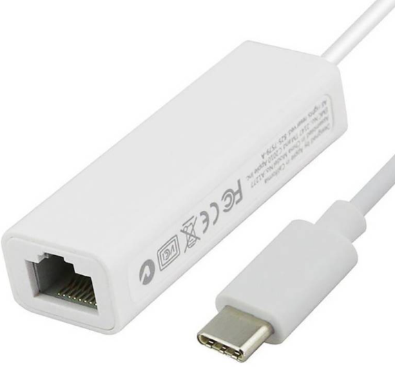 Adaptador de red Philco Rj45 a  tipo c blanco-0