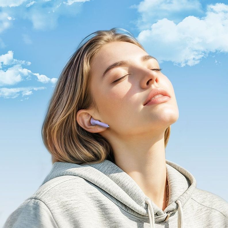 Audifono inalambrico Hoco EW201 IN-EAR 4HRS LILA-1