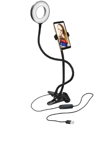 Aro de luz Philco selfie con soporte de celular-0