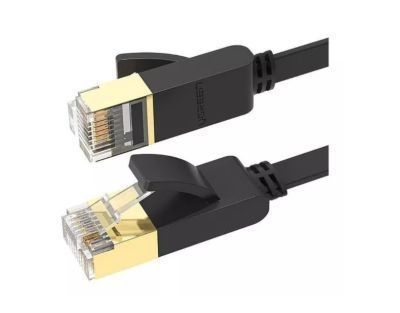 Cable de Red HP CAT7 cable plano Support 10Gbpsspeed negro-2