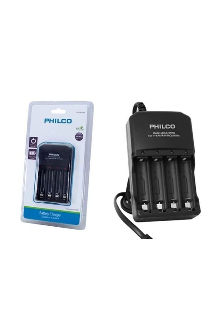 Cargador De Pilas Recargables AA/AAA 1200mAh Philco-2