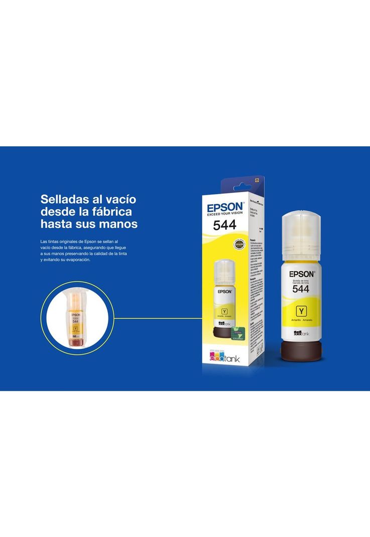 Tinta Botella Epson T544 Color Amarillo de 65ml Original-2