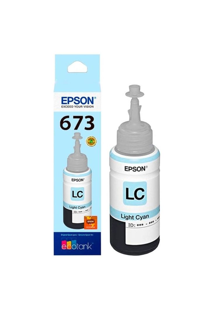 Tinta Botella Epson T673 Ecotank 70ml Cyan Claro-0