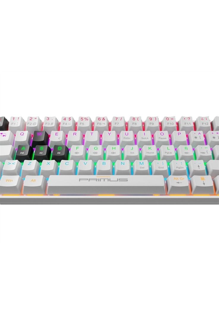 Teclado Primus BALLISTA61T Wired Retroiluminado USB-C Blanco-1