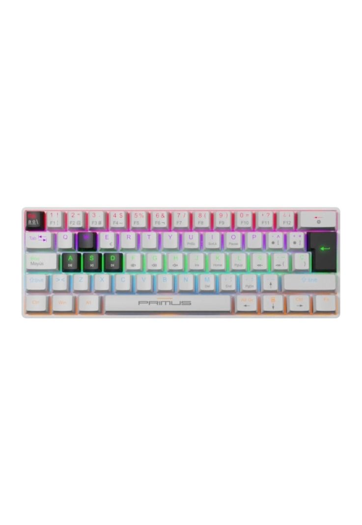 Teclado Primus BALLISTA61T Wired Retroiluminado USB-C Blanco-2