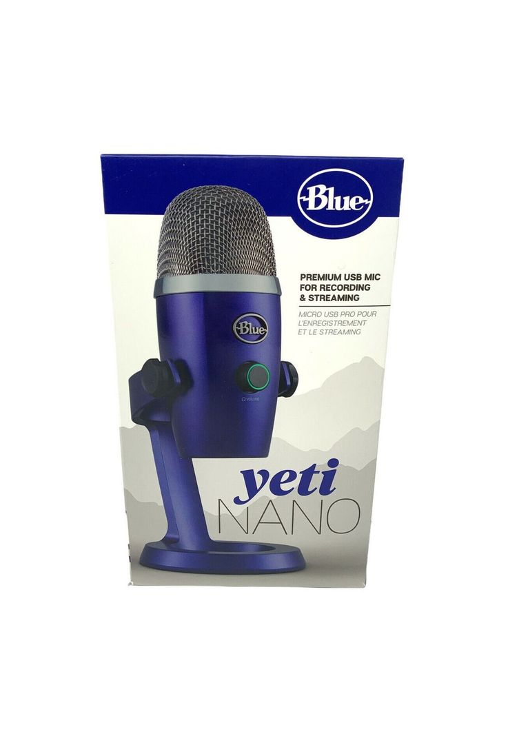 Microfono Profesional Usb Logitech Blue Yeti Nano Azul Logitech