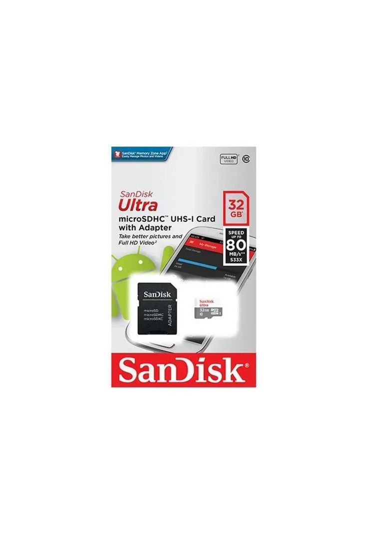 Memoria SanDisk MIcroSDHC 32gb ULTRA USH-1 C10-1