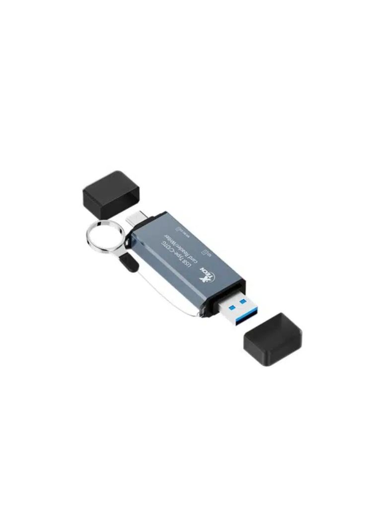 Lector de Tarjetas OTG Xtech USB-C USB 3.0 2 en 1-1