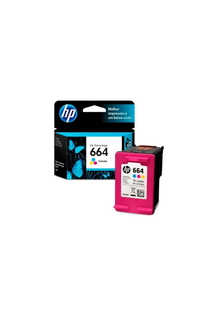 Cartucho de Tinta HP 664 100 páginas Tricolor-1