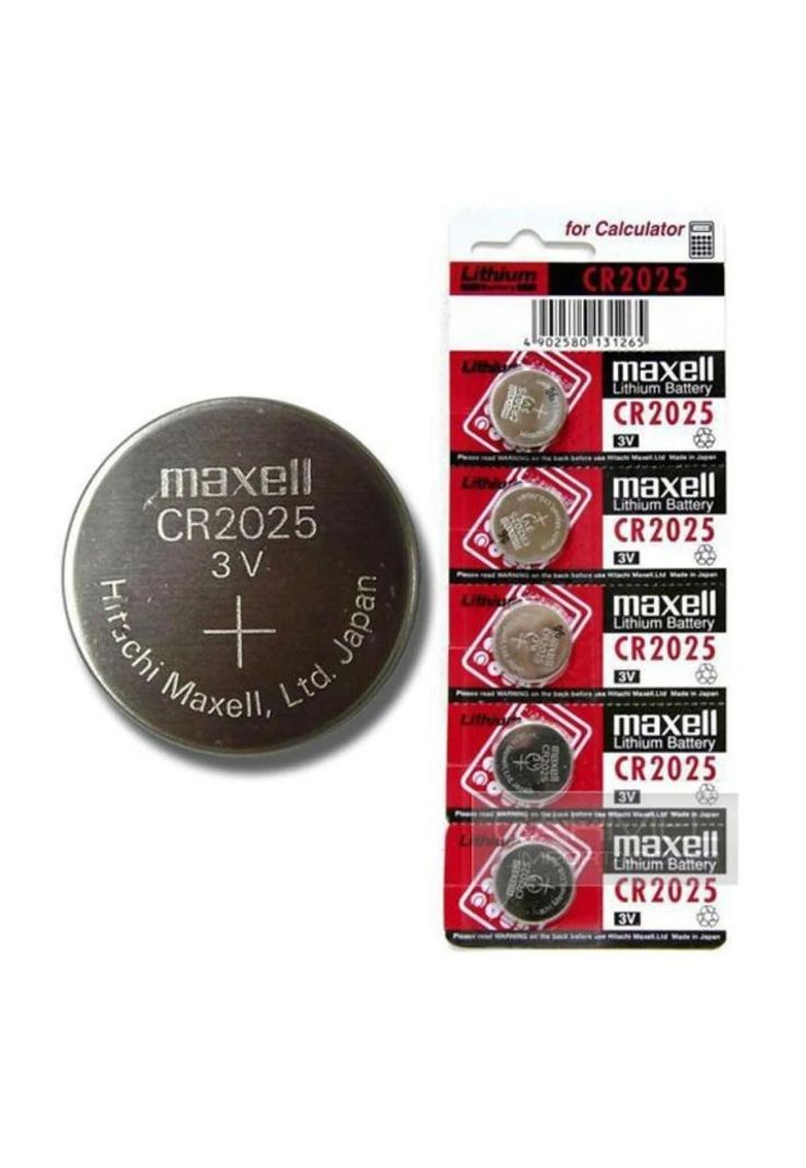 Pilas Maxell Cr2025 3v Tipo Botón Japonesa 5 Unidades-2