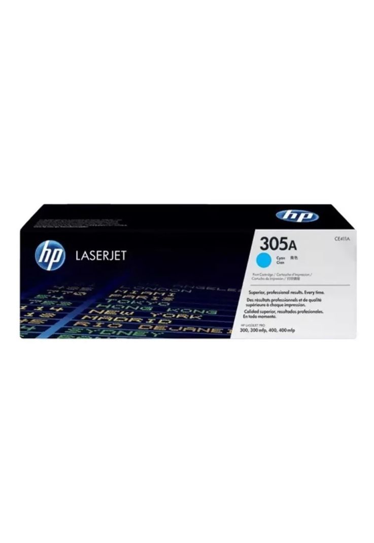 Cartucho de Tóner HP 305A 2600 pag Cyan LaserJet Original-0