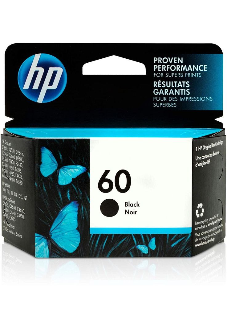 Cartucho de Tinta HP 60 200 páginas Negro-0