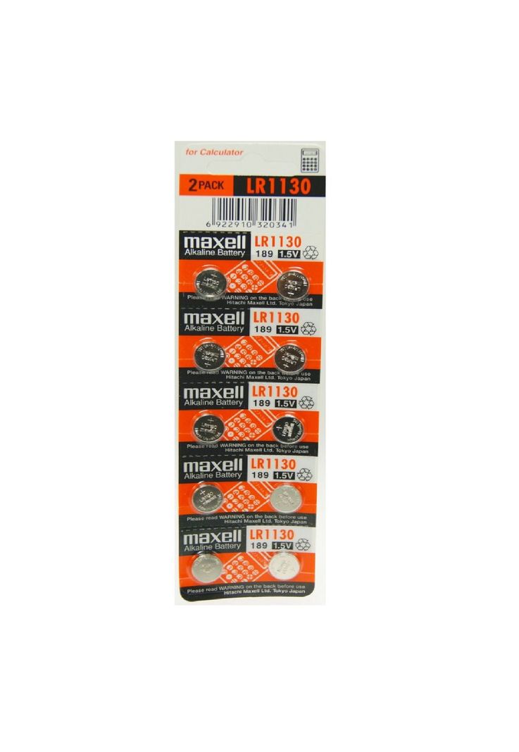 Pila Lr1130 Maxell 1,5v Pack 10 Unidades-0