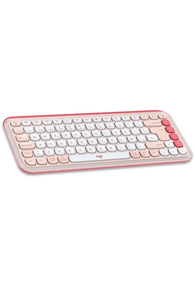 Kit Logitech Pop Icon Teclado + Mouse Inalámbrico BT Rosa-2