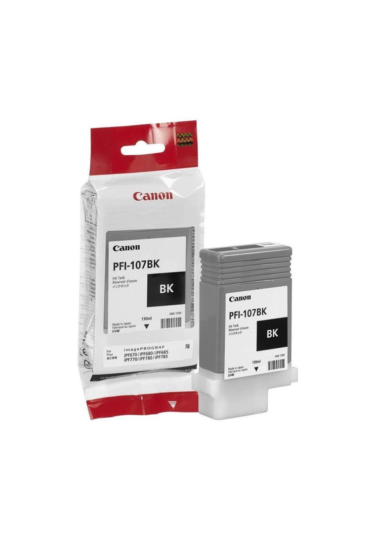 Cartucho de Tinta Canon PFI-107BK  Negro Original-0