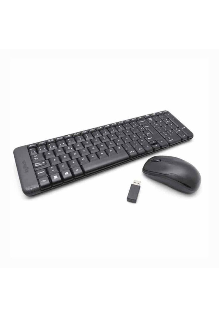 Teclado + Mouse Logitech Wireless MK220 Inalámbrico USB-1