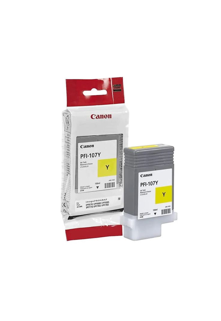 Cartucho de tinta Canon PFI-107Y Amarillo 130ml-1