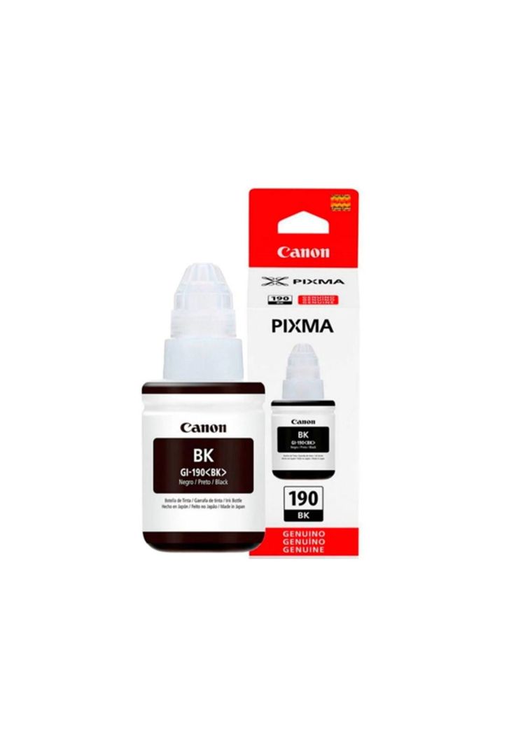 Botella de Tinta Canon GI-190BK 135 ml Negro-0