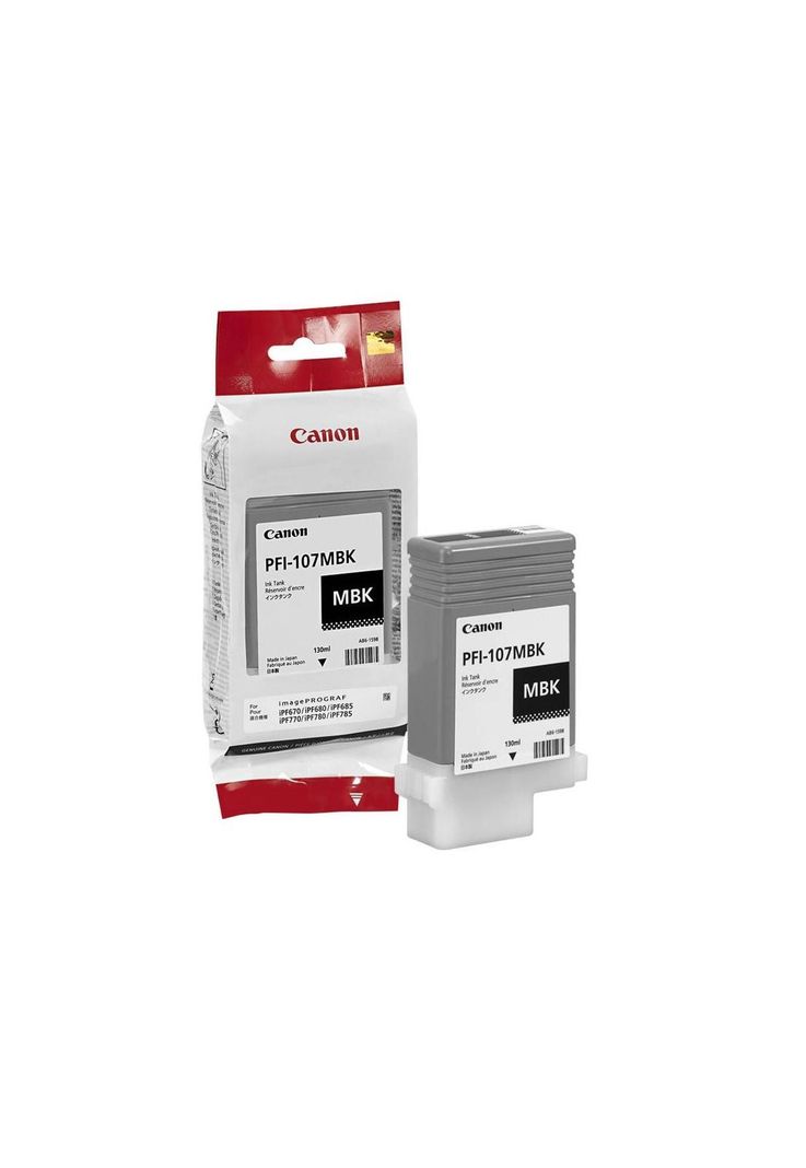 Cartucho De Tinta Canon PFI-107MBK Negro Mate Original-2