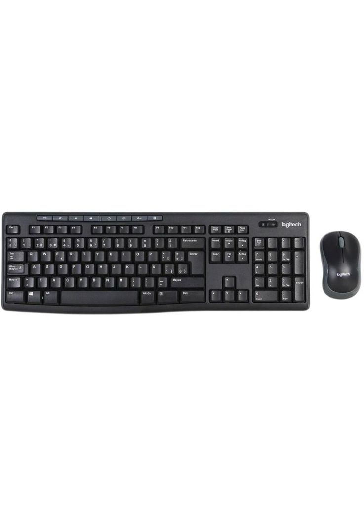 Kit Teclado y Mouse inalámbricos Logitech MK270 Negro-0