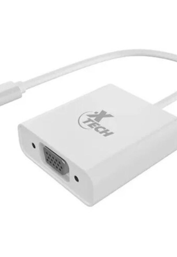 Adaptador XTech XTC-551 de USB-C a VGA Full HD 60Hz Blanco-1
