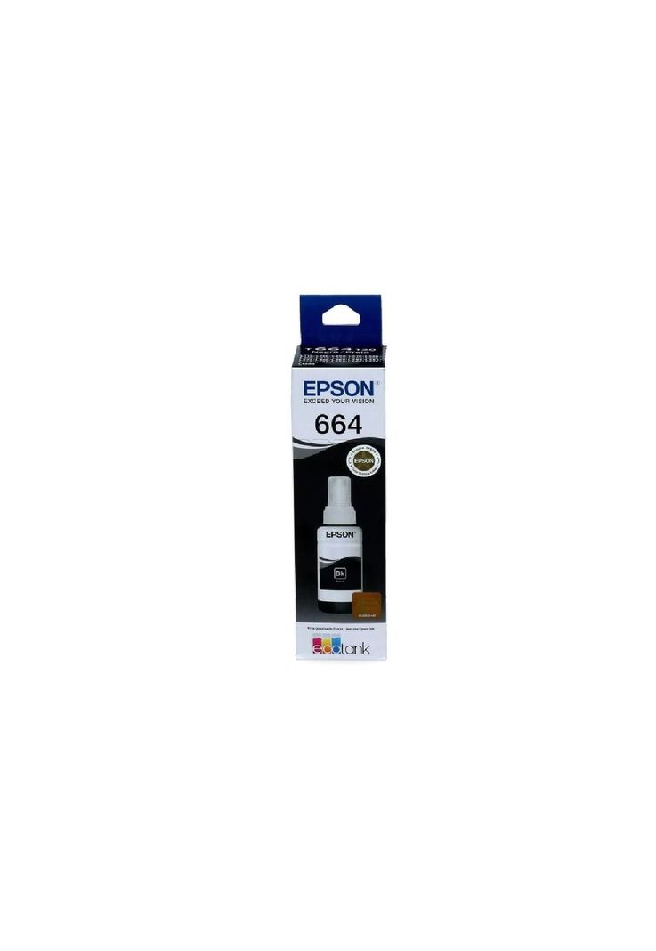 Botella Tinta Epson T664 Original Negro-0