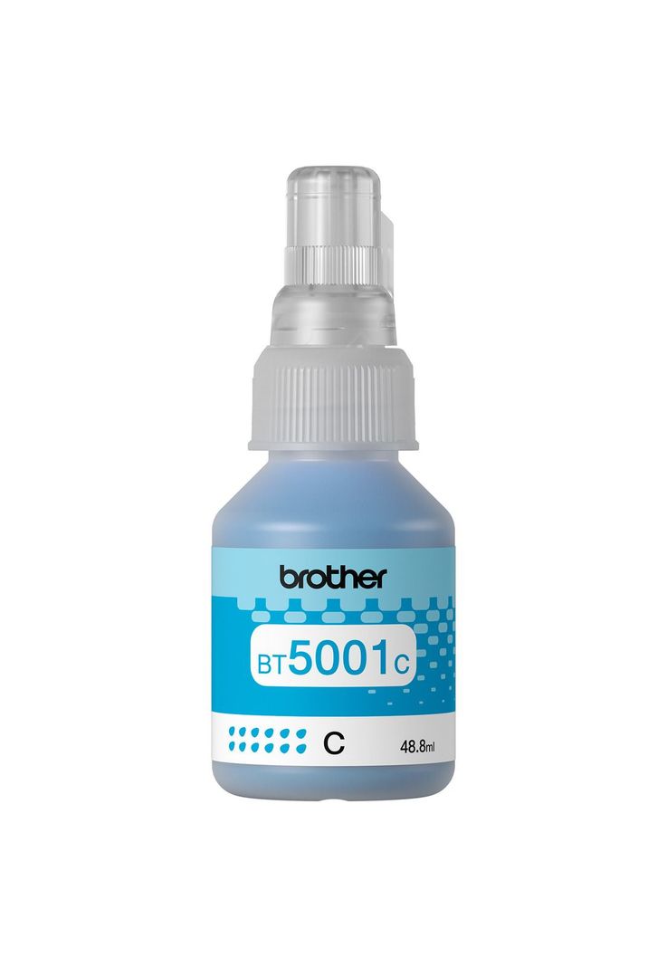 Tinta Botella Brother Bt5001c Cyan 41.8ml 5000pag-0