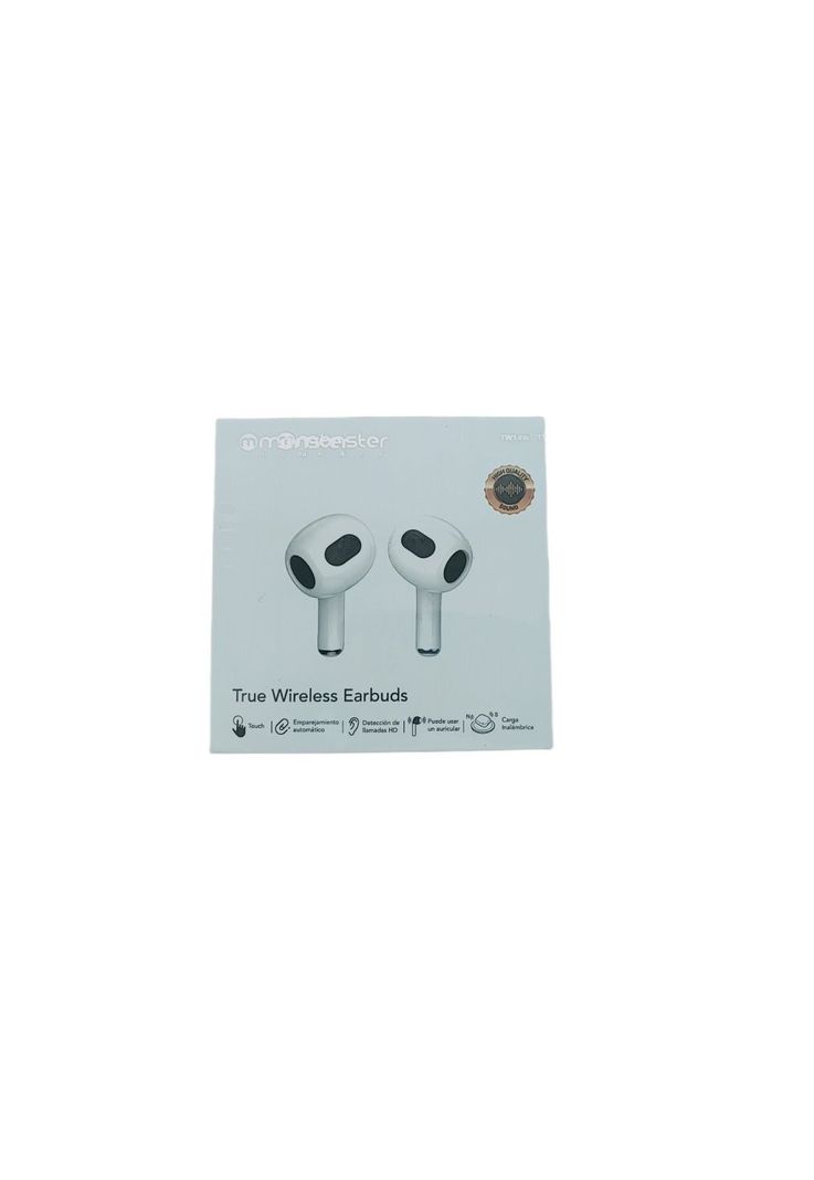 Audifonos Inalambricos Monster Audio TW14W Blanco-1