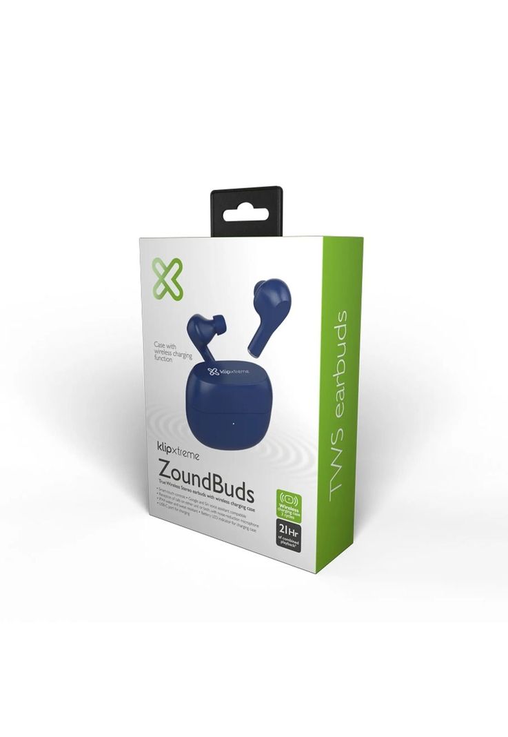 Audífonos Klip Xtreme TWS ZoundBuds Bluetooth Azul-2