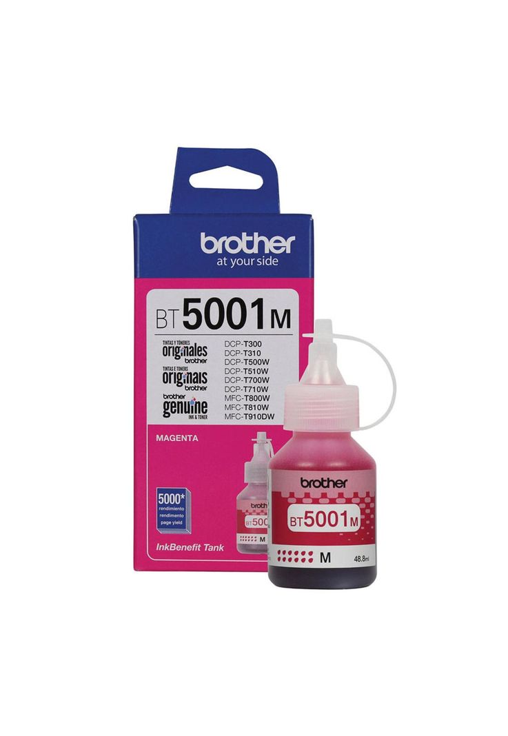 Tinta Botella Brother Bt5001m Magenta 41.8ml 5000pag-1