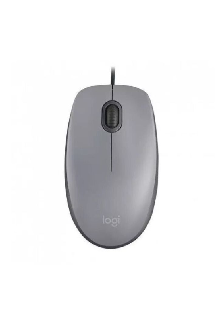 Mouse Logitech M110 Silent con cable Gris-0