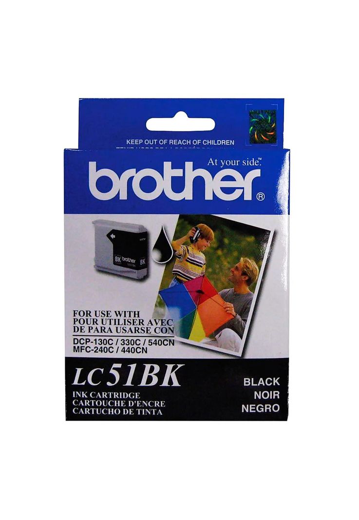 Cartucho de Tinta Brother LC51BK 500 páginas Negro-0