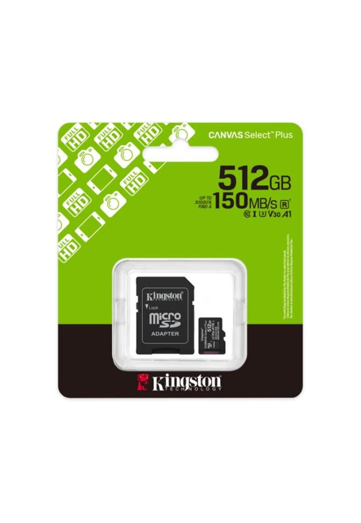 Tarjeta microSD Kingston Canvas Select Plus 512GB Kingston | Paris.cl