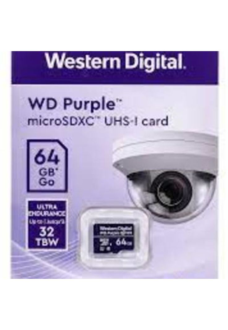 Tarjeta MicroSD Western Digital WD Purple SC QD101 64GB-1