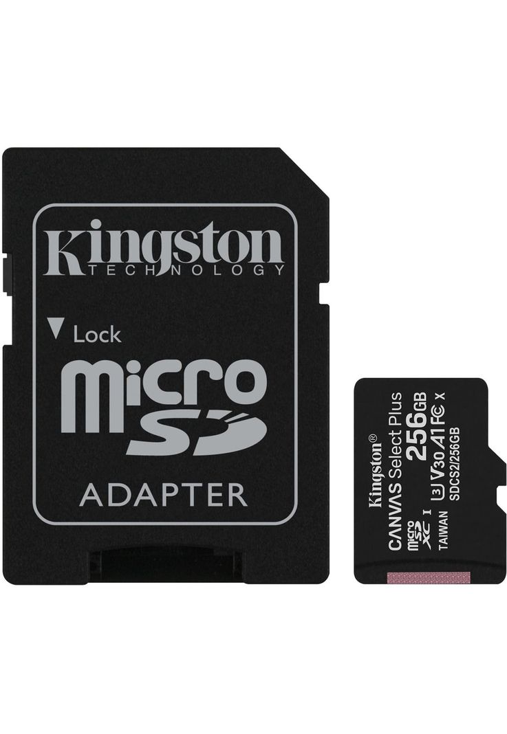 Micro SD Kingston 256gb Clase 10 + Adaptador-0