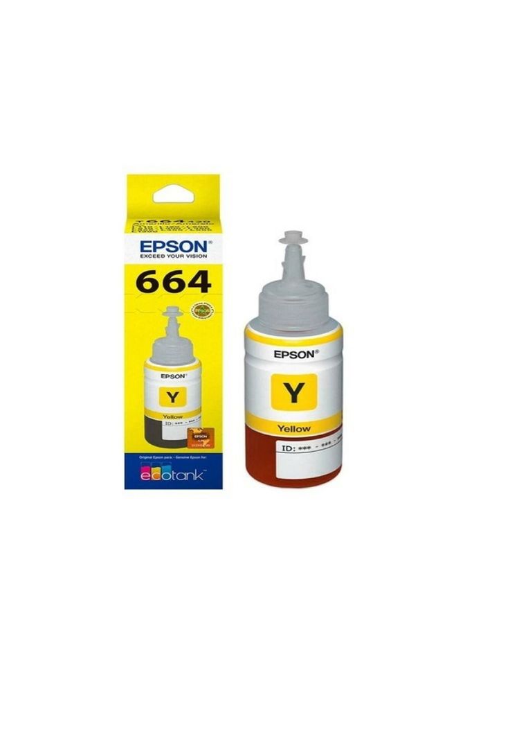 Botella Tinta Epson T664 Original Amarillo