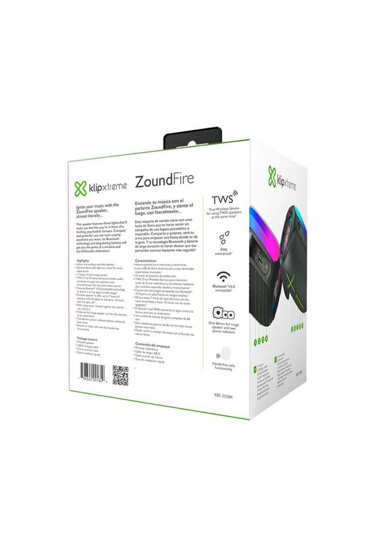 Parlante Klip Xtreme ZoundFire Led Bluetooth-1