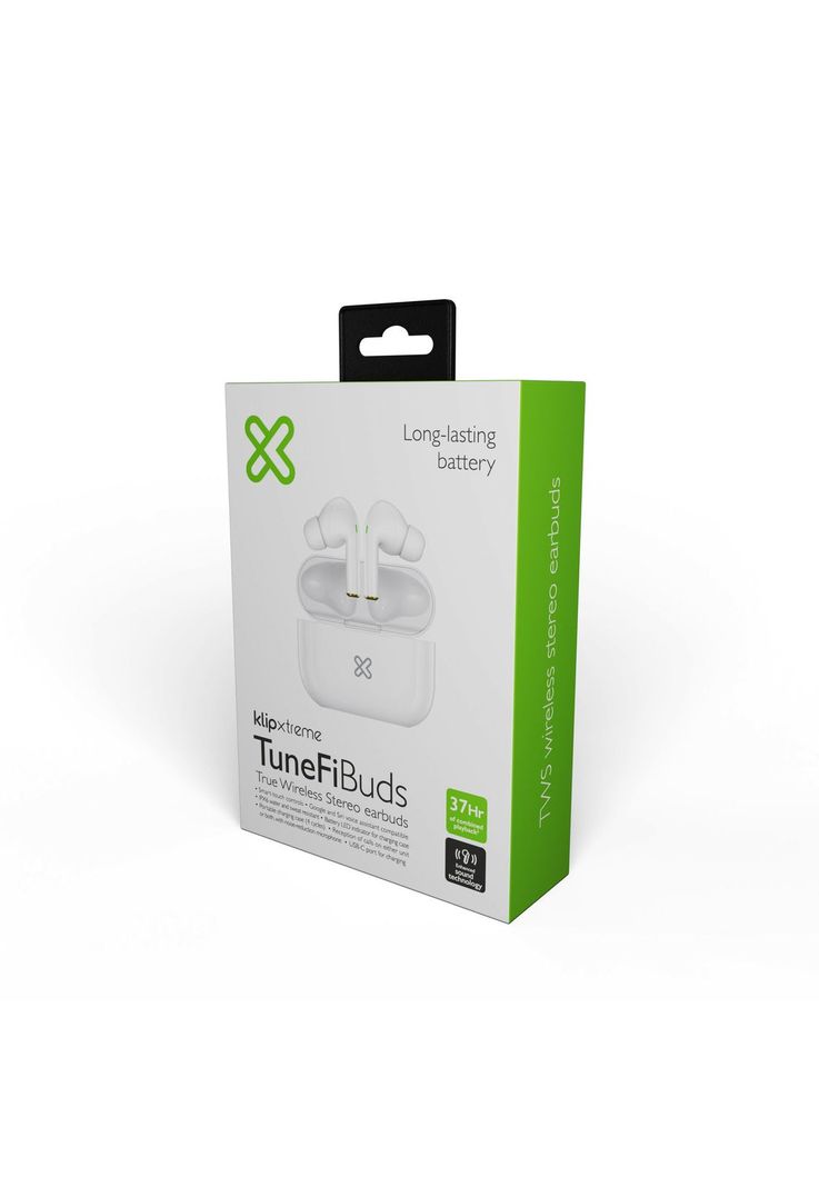 Audifono Klip Xtreme Tunefibuds TWS IPX6 Blanco-1