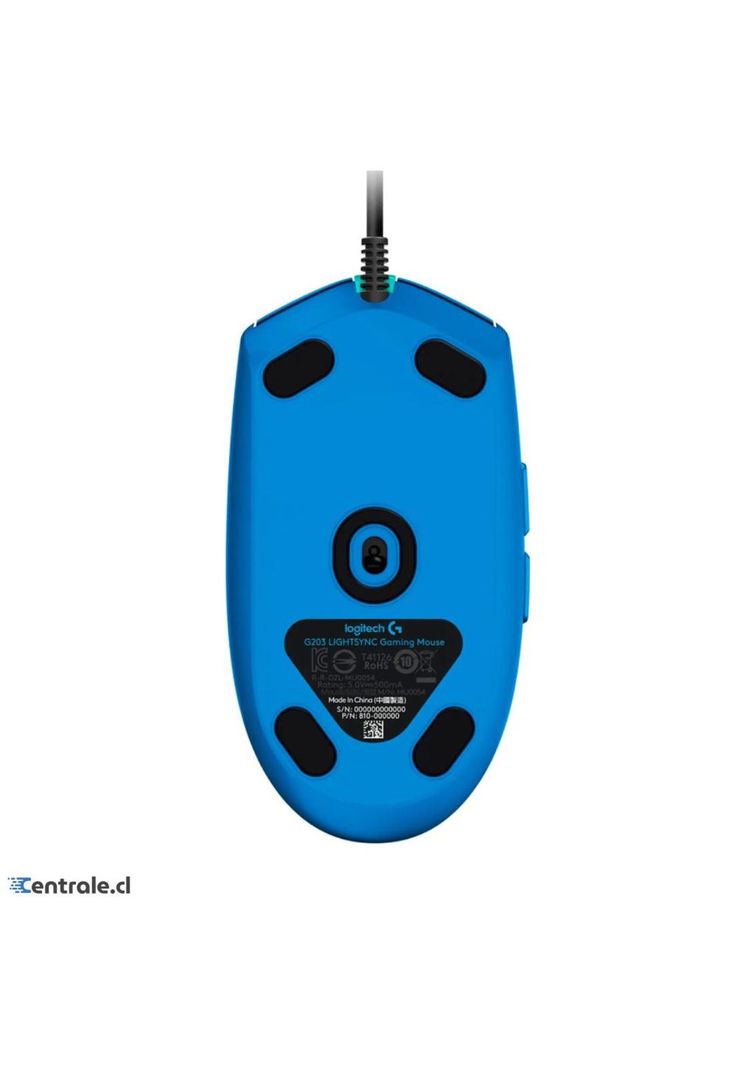 Mouse Gamer Logitech G203 LIGHTSYNC 8.000dpi RGB Azul-3