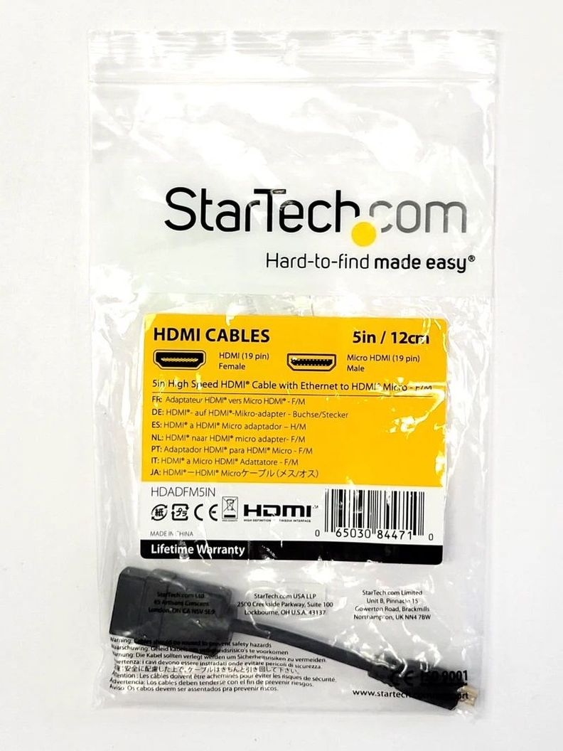 Cable Adaptador Startech HDMI alta velocidad HDMI a Mini HDMI -5