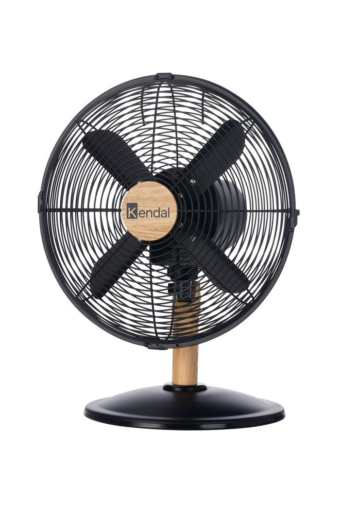 Ventilador De Mesa 12" 45W Kendal Kzf-1214d Metal Madera-0